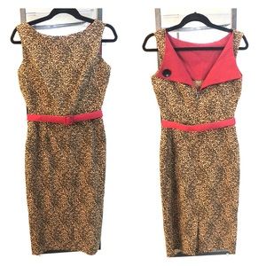 Bettie Page Leopard Print Dress